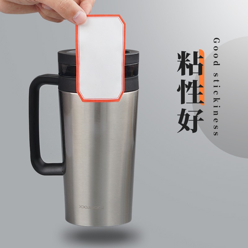 Pegatinas autoadhesivas Etiqueta grande Papel para boca grande Suministros de oficina Pegar marcas en blanco Juego de papel para notas al por mayor