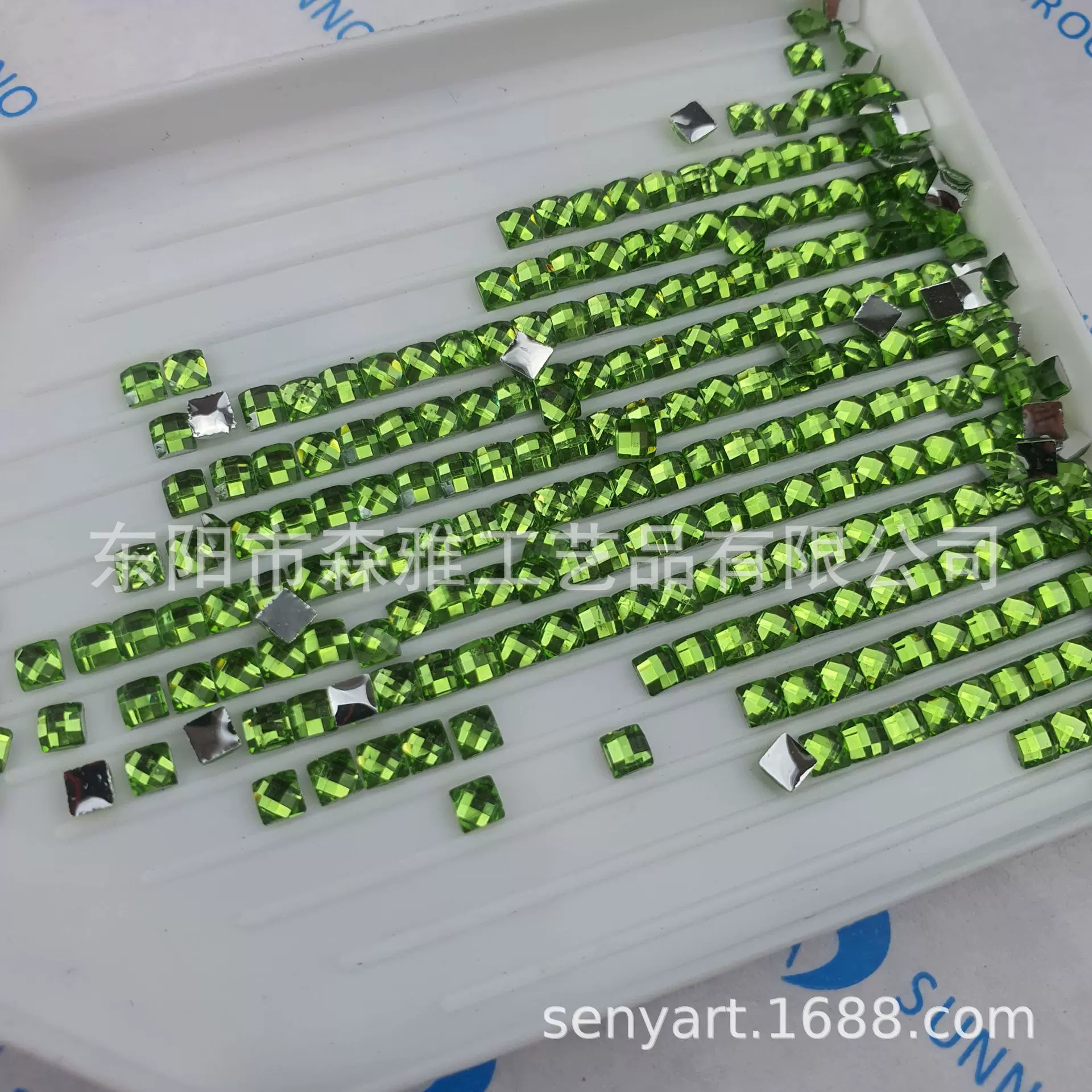 现货热卖5D钻石画镀底水晶方钻Crystal Square Stone跨境一件代发