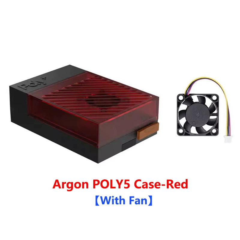 Корпус Raspberry Pi 5 Argon POLY 5+ ABS совместимый с радиатором PWM