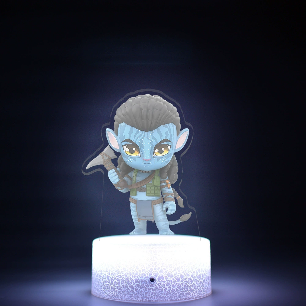 Акриловый LED-ночник Avatar 3 «Огонь и Пепел», 16 цветов, сенсорная подставка, 20,5×14,5×6 см