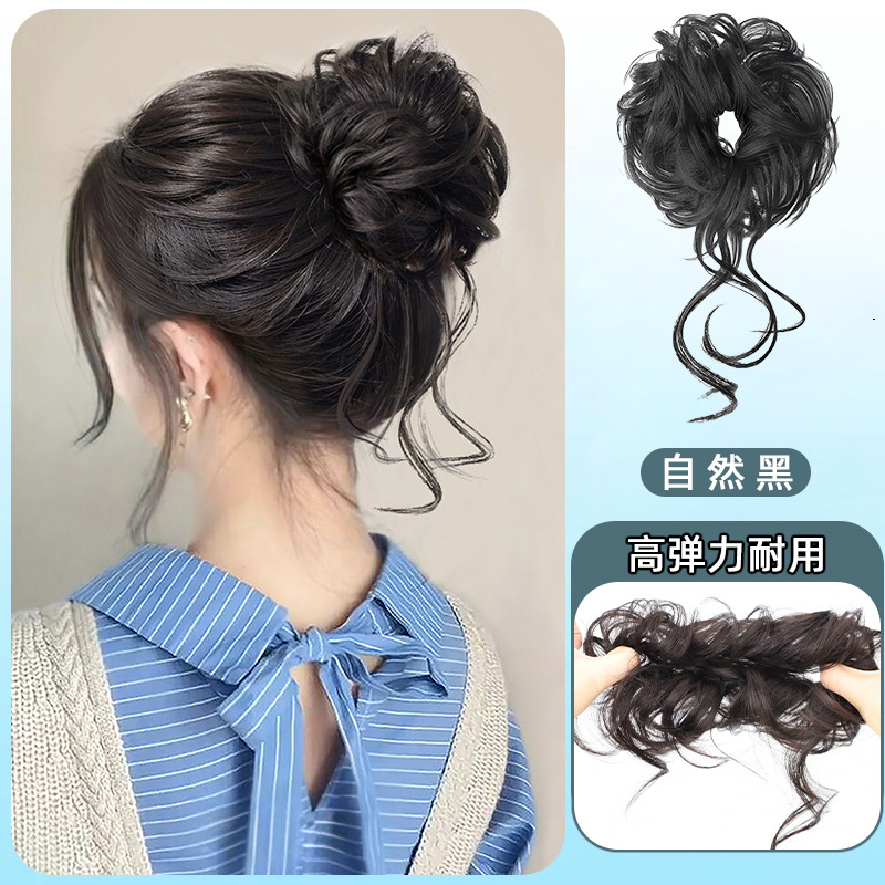 Peluca de cabeza de bola, clip de agarre, cabeza de capullo de flor de oro, artefacto de cabello de disco de temperamento, red de simulación para el cabello, cabeza alta roja, horquilla china