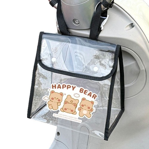 Electric vehicle front bag waterproof hanging bag magnetic button large capacity mobile phone lipstick bag children's backpack resistant to dirt