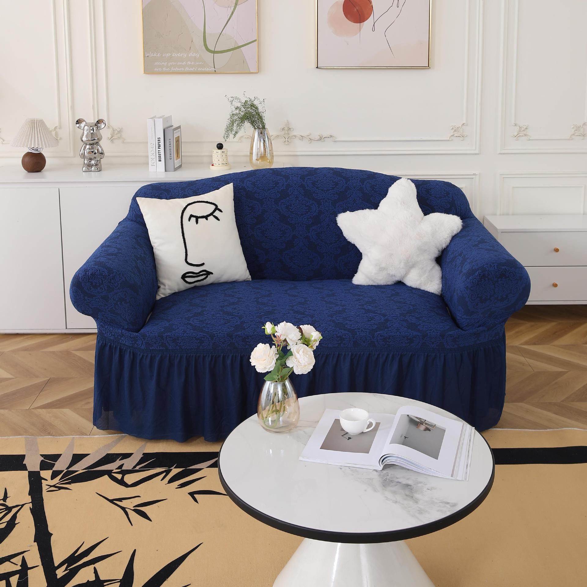 자카드 딥 씨 블루#12호