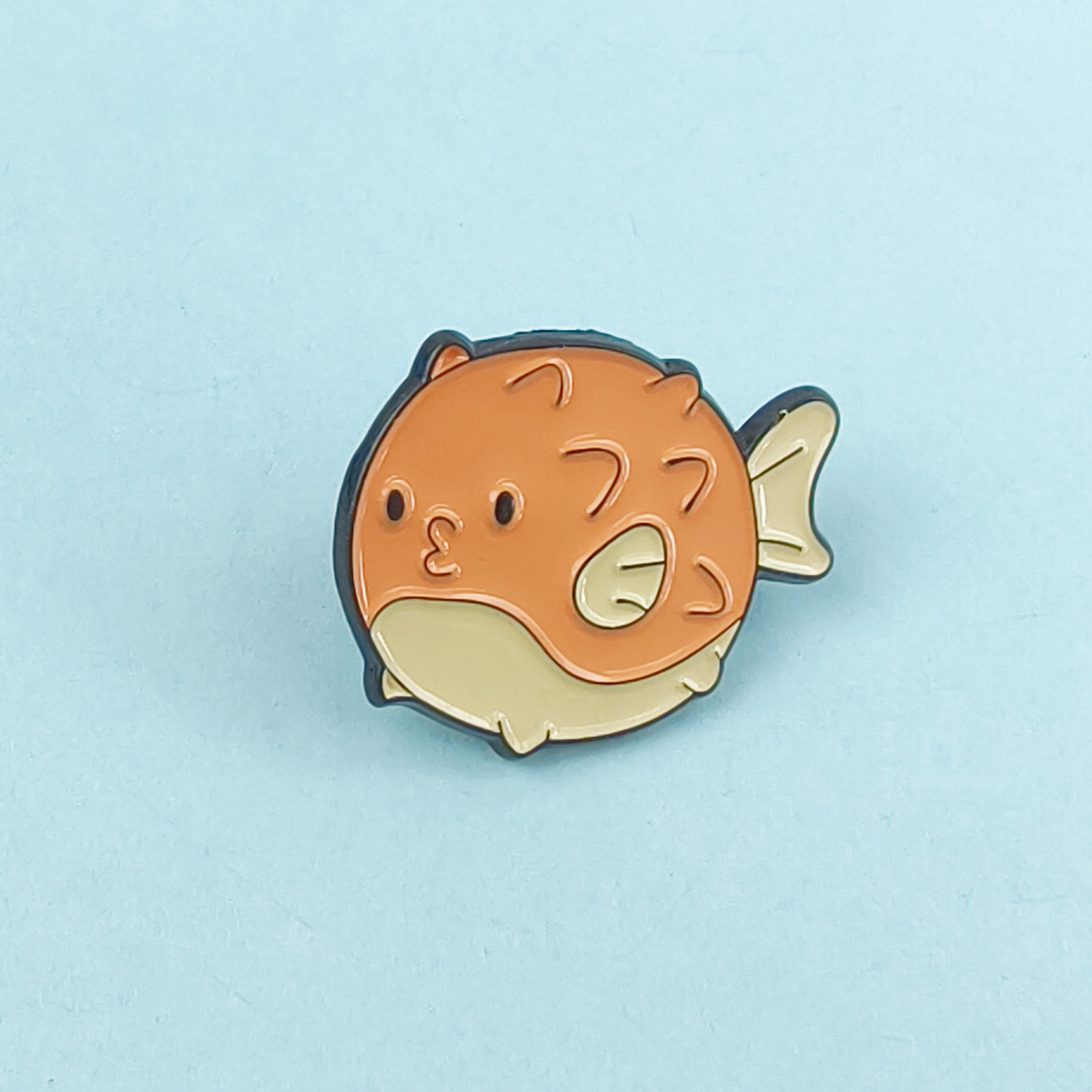 Insignia creativa de animales marinos Dibujos animados linda forma regalo joyería broche transfronterizo ins metal ropa collar