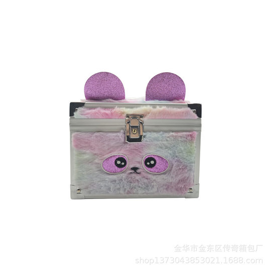 Aluminum Alloy Mao Makeup Case Embroidery Beauty Makeup Beauty Nail Art Toolbox Jewelry Skin Care Products Storage Suitcase