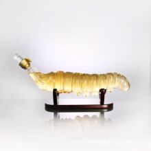 厂家批发高硼硅玻璃冬虫夏草造型药酒白酒泡酒瓶工艺酒瓶烈酒