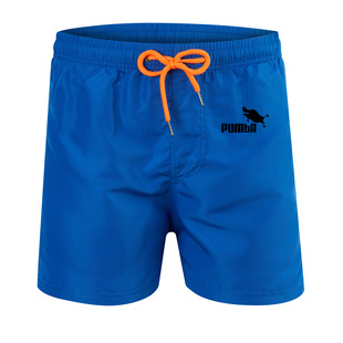 Summer New Men's Printed Animal Logo Beach Shorts Quick-Drying Three-Point Sports Pants Seaside Surfing Shorts