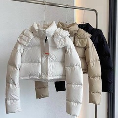 lulu同款Wunder Puff Jacket三格连帽羽绒服泡芙短款鸭绒超轻外套