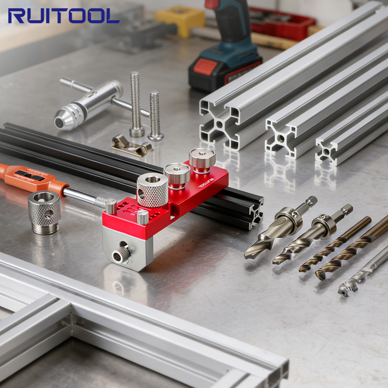 Aluminum Profile Hole Opening Aid 203040 Aluminum Profile Puncher Manual Tapping Locator Aluminum DIY Tool Aluminum Profile Hole Opening Aid 203040 Aluminum Profile Puncher Manual Tapping Locator Aluminum DIY Tool