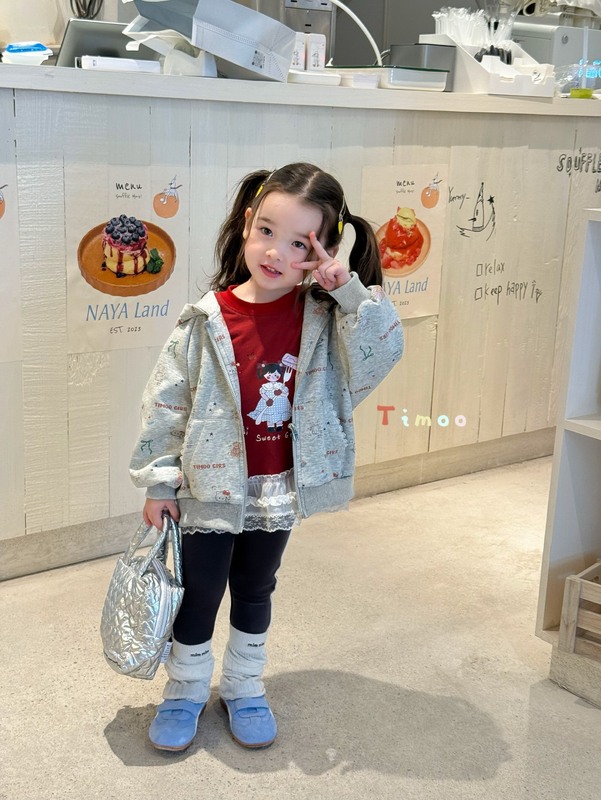 儿童加绒加厚卫衣开衫2025冬季新款女童宝宝印花长袖上衣女孩冬装|undefined