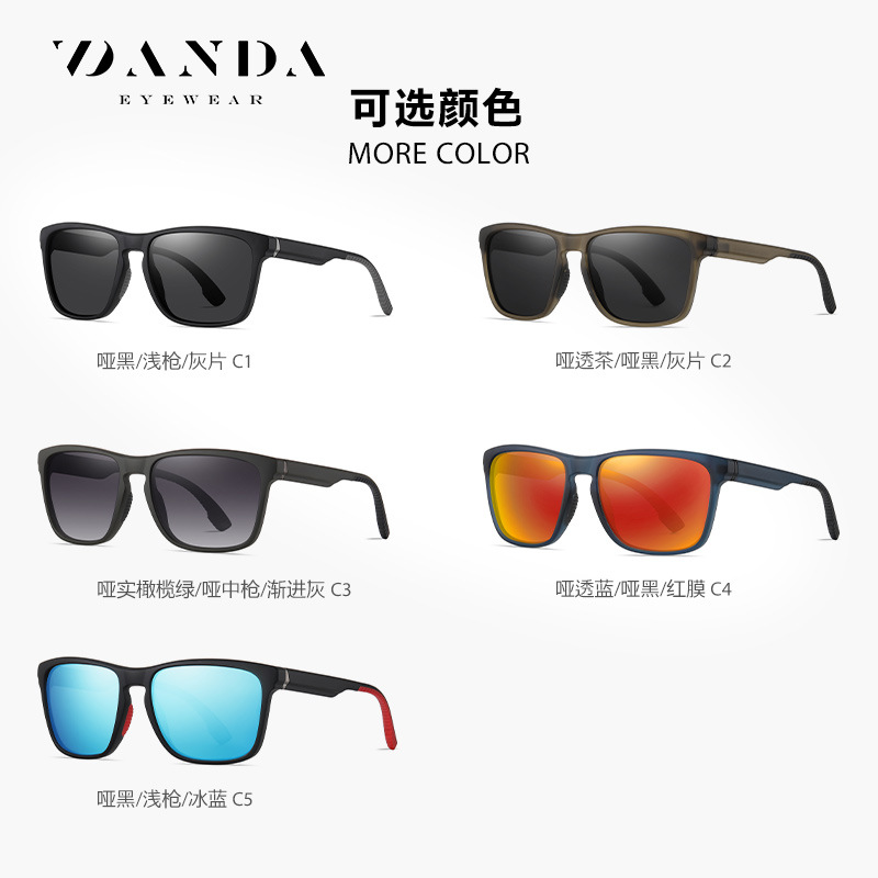 Gafas de sol para hombre nuevas de Amazon S12102 Gafas de sol de inyección de dos colores de moda TR Gafas de sol polarizadas de conducción