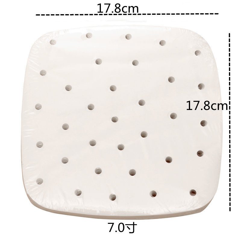 Directo de fábrica freidora aire especial almohadilla de papel cuadrado redondo hogar hornear alta temperatura resistente aceite de silicona de doble cara grado alimenticio