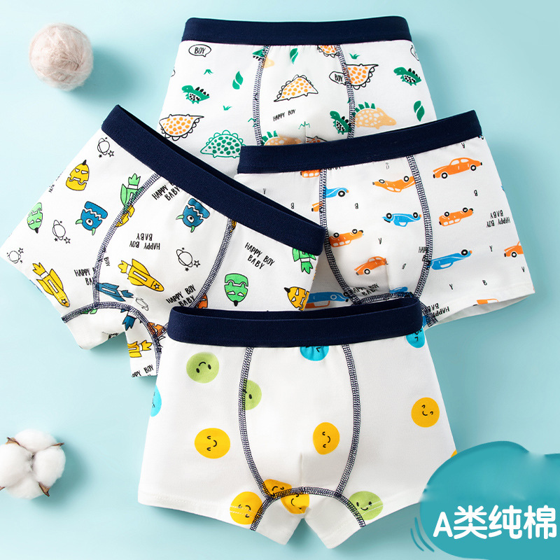 Ropa interior para niños pantalones cortos de boxeador para niños Clase de verano Pantalones cortos de boxeador de algodón puro al por mayor pantalones de adolescentes entrega de una sola pieza