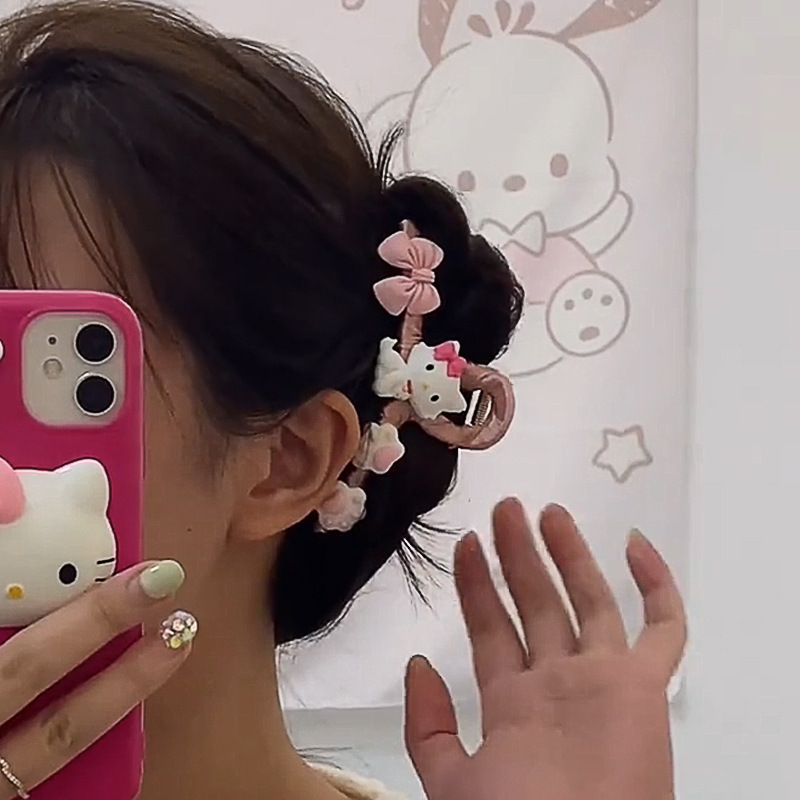 Hecho a mano bricolaje horquilla hembra casera updo pelo clip de material paquete horquilla crema pegamento crema pelo agarre tiburón clip