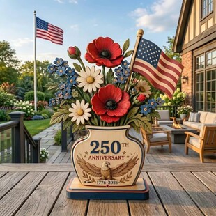 �羳��Ʒ250th Anniversary Patriotic Flower250����ۇ�����ľ