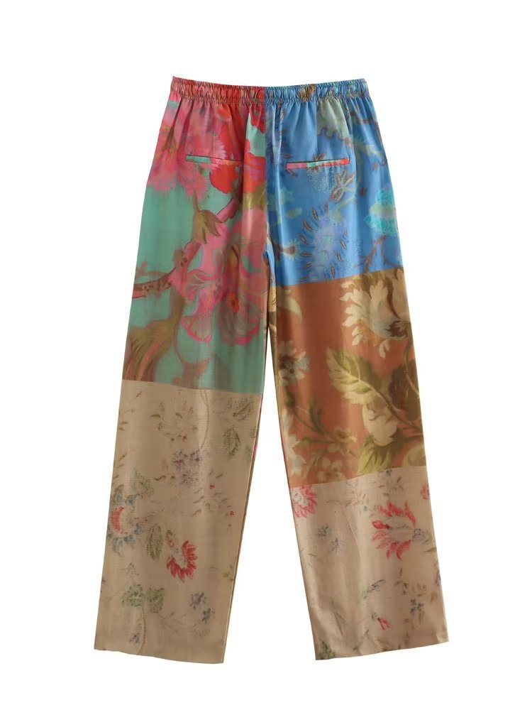Women's Casual Vintage Style Flower Polyester Pants Sets display picture 5