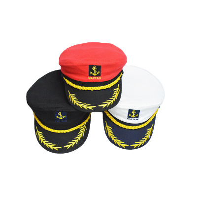 One piece On behalf of men and women children white Performances cap Popeye Hat Cotton show uniform Captain Hat