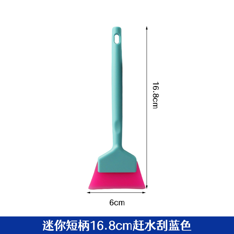 Mini small window scraper with blue handle, short style