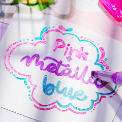 【爆閃アクリル】マーカーペン アクリルペン 蛍光ペン 学生手帳ペン 絵画 手書き新聞 跨境販売可能