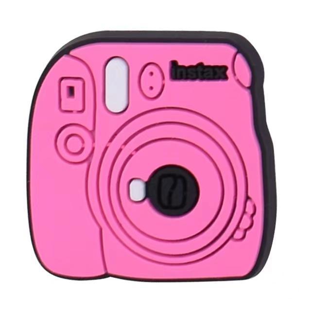 Nuevos dijes rosas para zuecos, clips desmontables para zapatos Crocs para niños y niñas, accesorios DIY para zapatos de jardín.