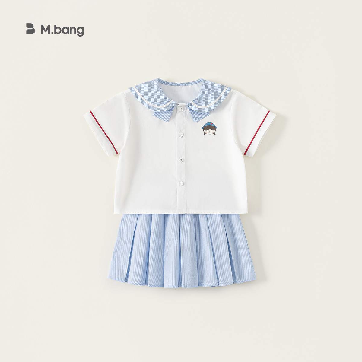 Youbao ropa para niños ropa para niños ropa para mujeres tesoro estilo universitario falda pantalones cortos para niños de verano ropa de jardín de infantes image 8