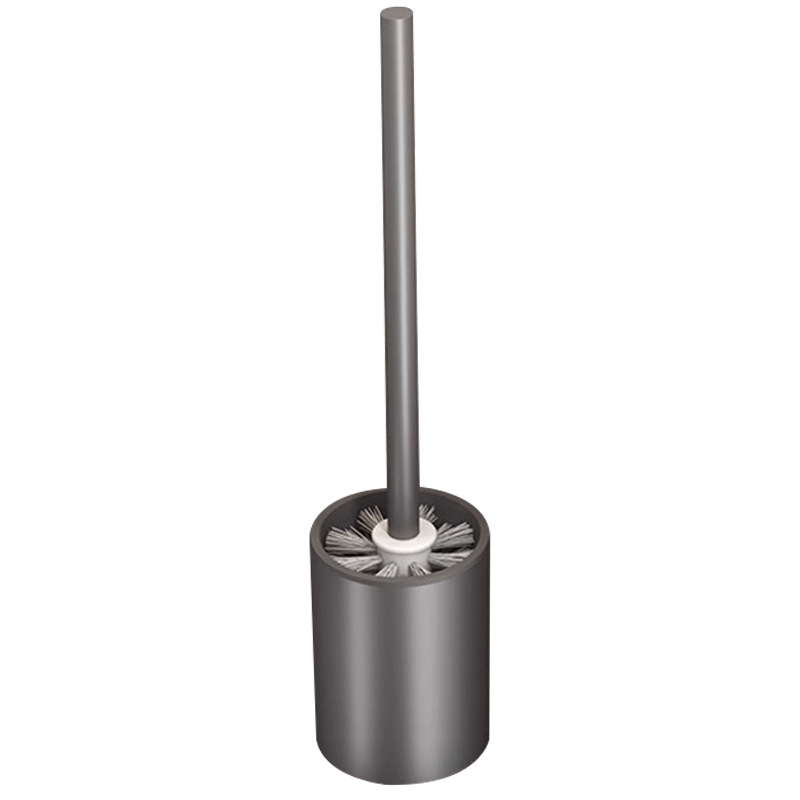 Cepillo de baño traje de baño cepillo de limpieza de inodoro perforación de aluminio sin espacio hogar pegatinas sin costura transfronteriza mango largo titular del cepillo image 6