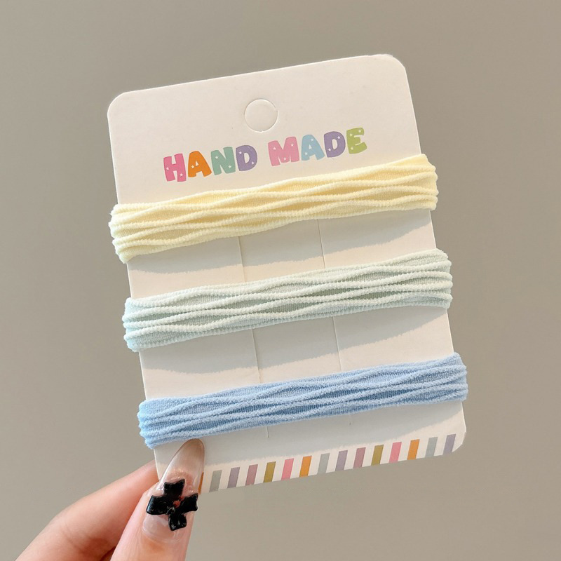 Klein azul oso anillo de cabello cola de caballo alta no colapsar correa de correa de cabello de alta altura elástica duradera atada cabello tocado de cabello