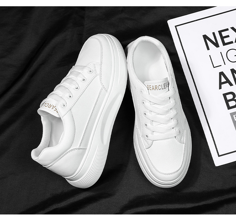 法米姿 秋季新款时尚圆头板鞋运动休闲单鞋