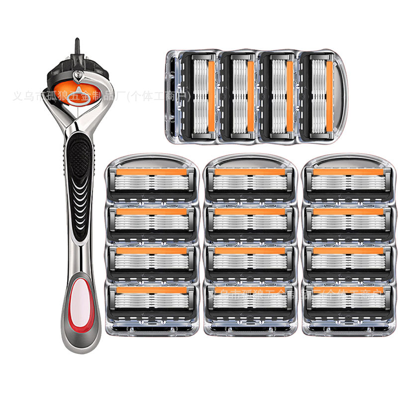인기 특가 상품 오렌지와 블랙 [블레이드 16개, 블레이드 홀더 1개] 약 135g