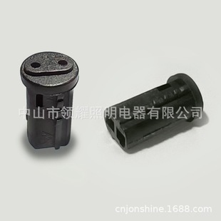 G4 low voltage halogen LED lamp bead test lamp holder lamp head with shrapnel in-line black plastic head VDE certification