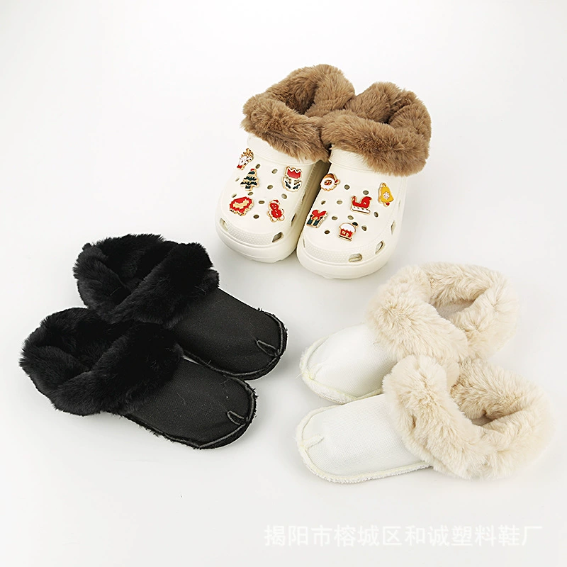 Зимние хлопковые чехлы для обуви с длинными отверстиями могут быть загружены и выгружены самостоятельно