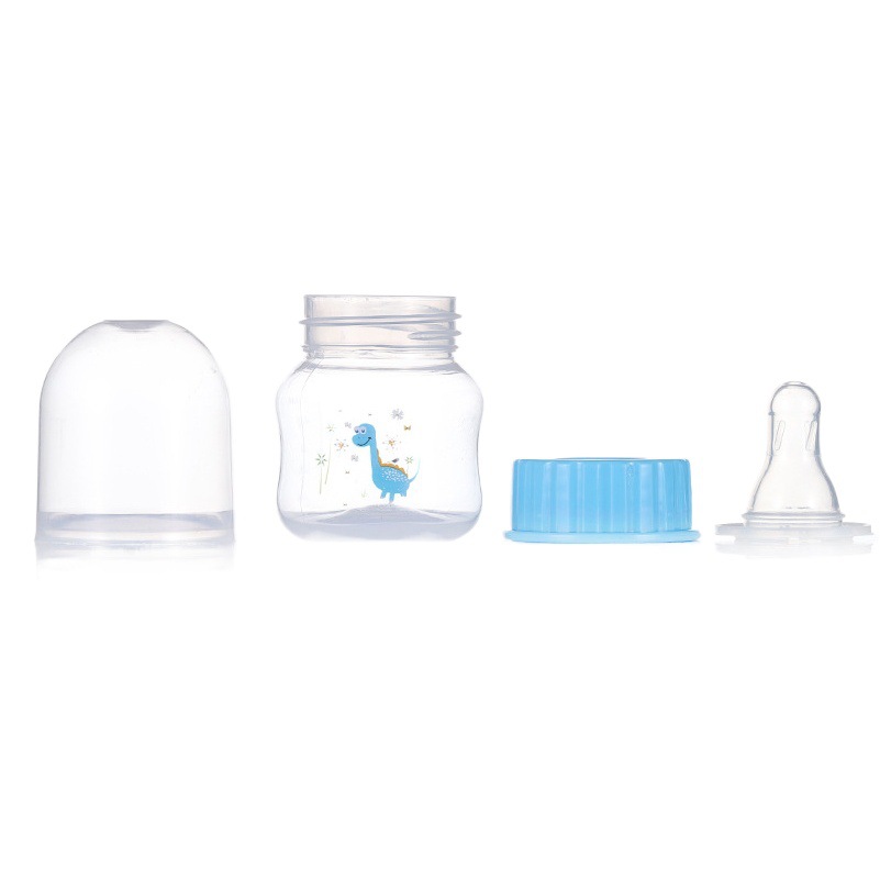 Factory direct supply newborn baby standard caliber 50ml bottle horizontal anti-fall pet bottle mother and baby supplies