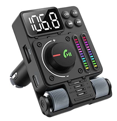 2023 новый автомобильный MP3 Bluetooth FM-передатчик Bluetooth-плеер QC3.0 Быстрая зарядка PD автомобильный телефон громкой связи