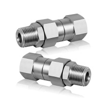 3/8 NPT 不锈钢防缠绕接头360度旋转防扭结 洗车高压水管转换接头