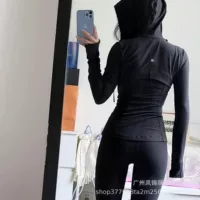 Lulu Оригинальный логотип Define одежда для йоги с капюшоном куртка куртка топ дышащая спортивная одежда весна и осень леди