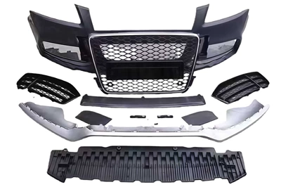 The 08-11 Models Are Suitable for Audi A5 S5 Modification and Upgrade to Rs5 Body Kit, Including Bumper, Grille, and Fog Light Frame (Big Surrounded) - 09-11-rs5-front-surround-set