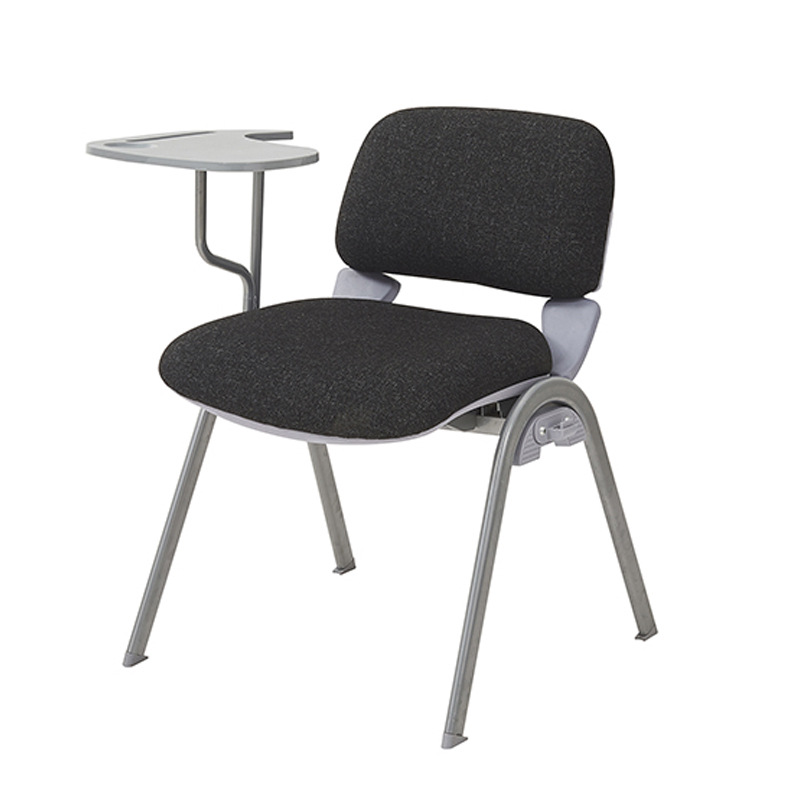 Silla de entrenamiento de tela simple de fábrica con tablero de escritura Silla de conferencia de oficina Silla de noticias de negociación de ocio Silla de computadora en casa image 10