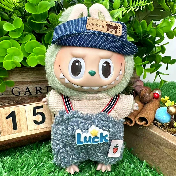 Подходят для Labubu одежда Labubu одежда 17 см плюшевый эмаль можно носить в первом и втором поколении замена костюм