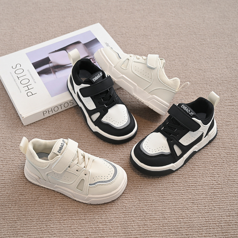 Klassische Panda-Sneaker für Kinder, bequeme Freizeitschuhe aus Canvas für Jungen und Mädchen_voghion.com