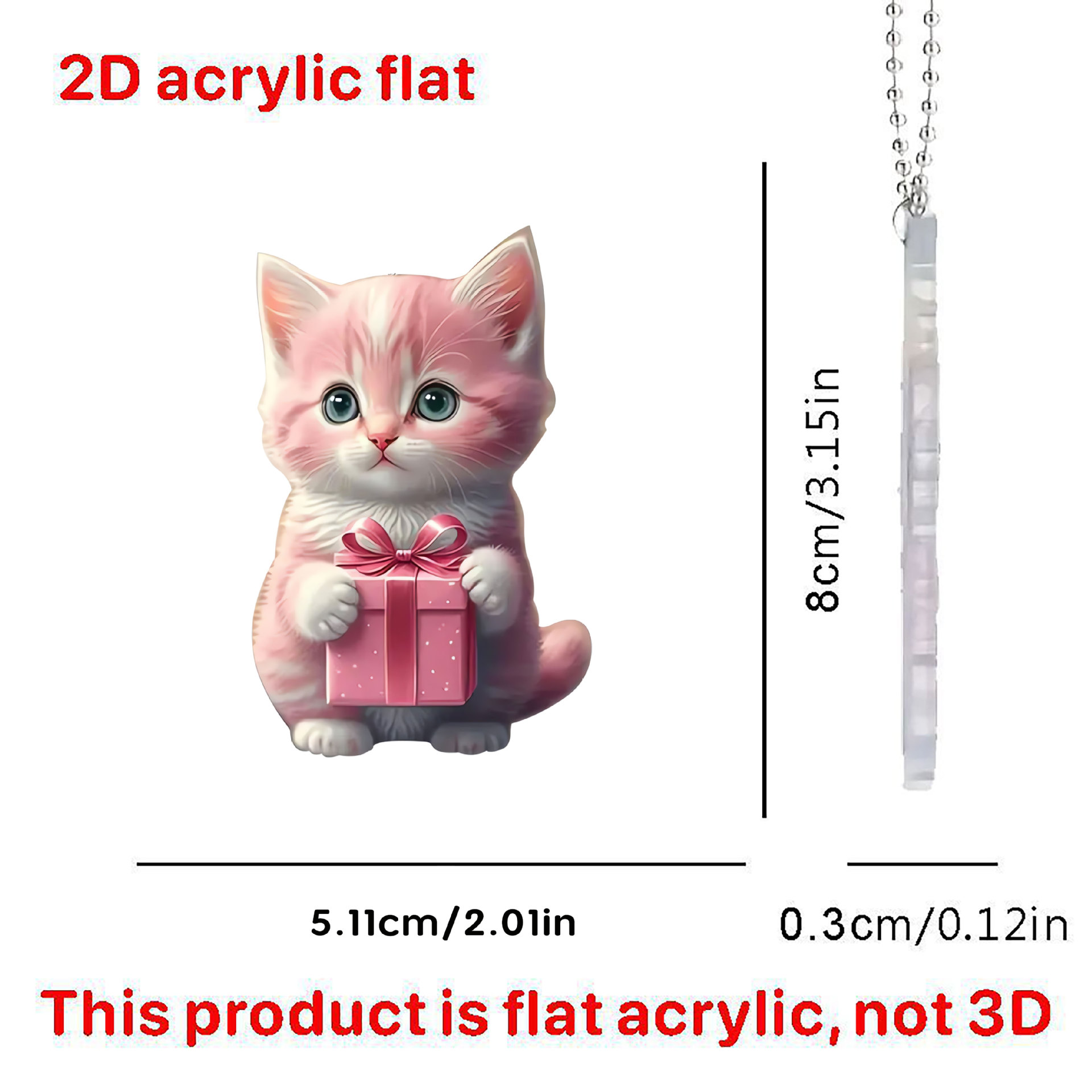 Gift cute cat / Large size 8cm