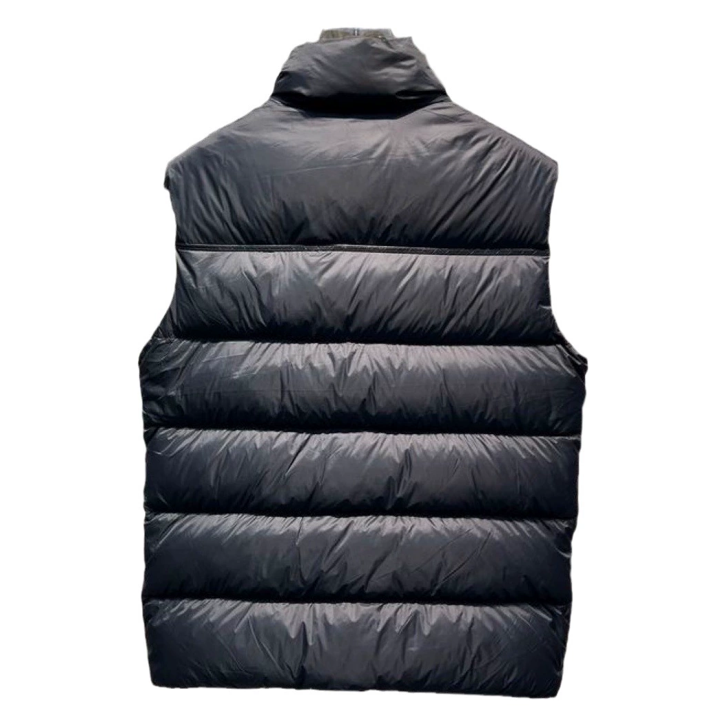 Зимняя модная повседневная куртка-жилет из пуха, универсальная теплая куртка с воротником-стойкой, короткая черная мужская простая пуховая куртка
