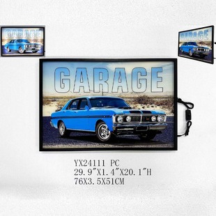 Cross-Border Color Printing Light Box Coffee Bar Advertising Sign Led Outdoor Wall Hanging Square Light Box Sign