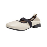 Мягкая коровая ручная ручная работа маленькая одиночная обувь женская лесная девочка светлый рот круглый головы кожа все -матч -стиль матрицы Мэри Женпинг Бабу