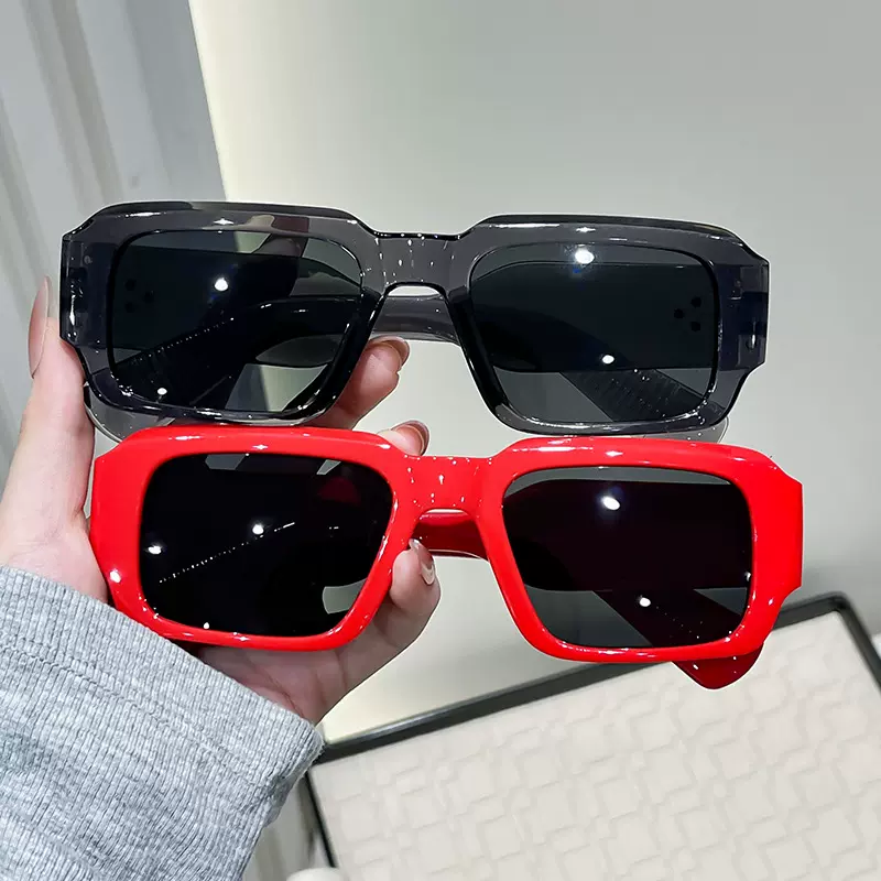 韩版小方框墨镜女个性欧美时尚凹造型太阳镜户外防紫外线遮阳眼镜