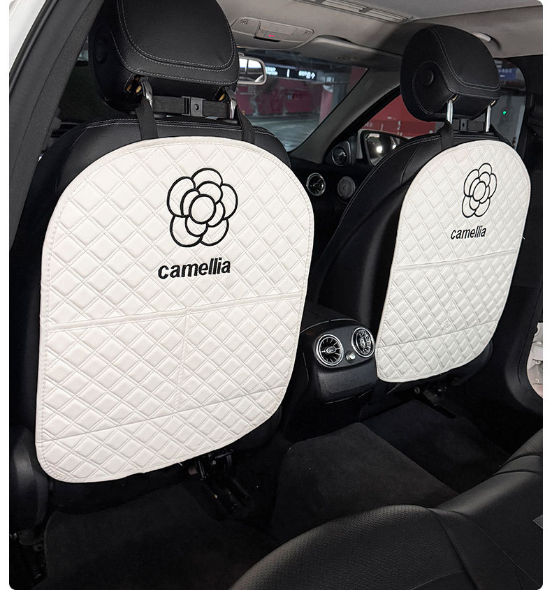 Camellia Car Anti-Kick Mat Universal Rear Seat Backrest Anti-Dirt Protective Mat Car Rear Seat Protection Mat Anti-Scratch Mat