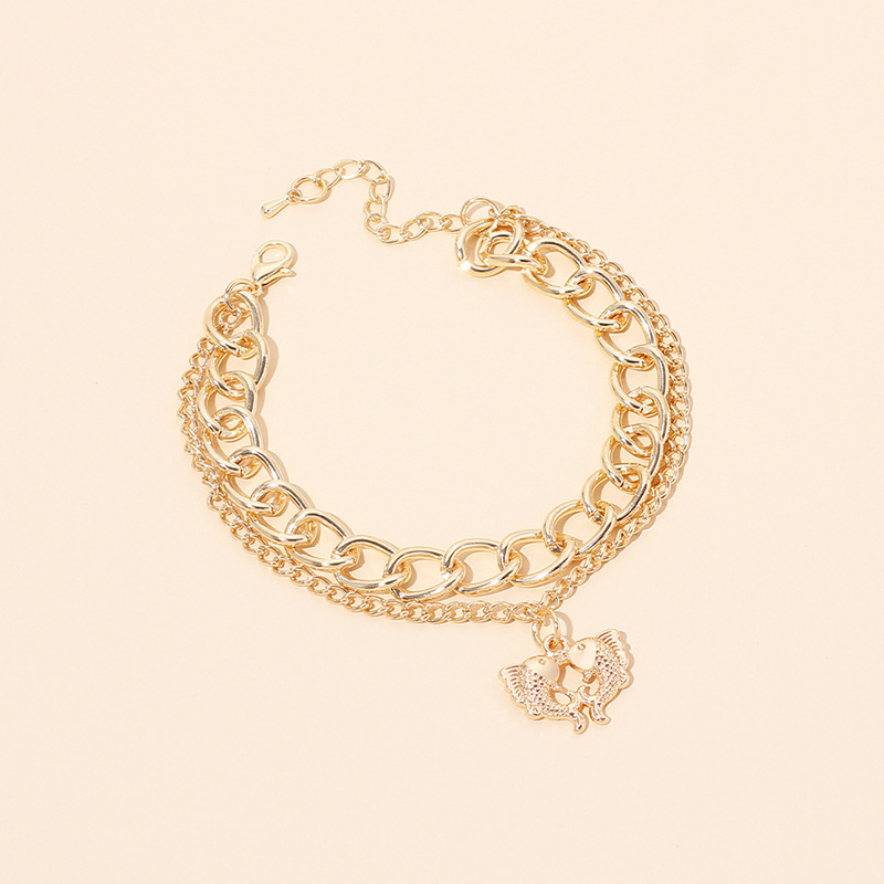 21g Weight Bracelets Classification Anniversary, Business, Travel Occasion Women'S Gender Fashion Metal Multi-layer Bracelet Set 2