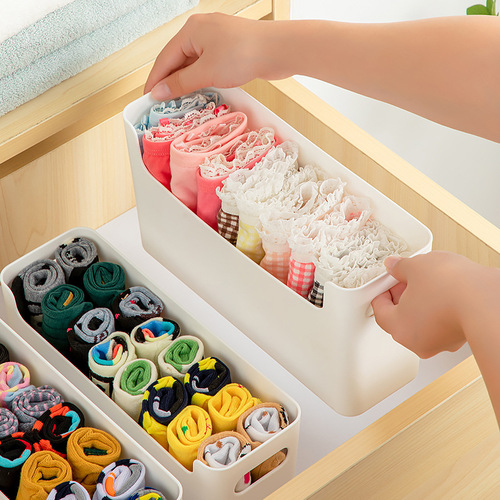 Wall socks and underwear storage box bathroom plastic wall hanging storage box transparent drawer pants storage and organization box