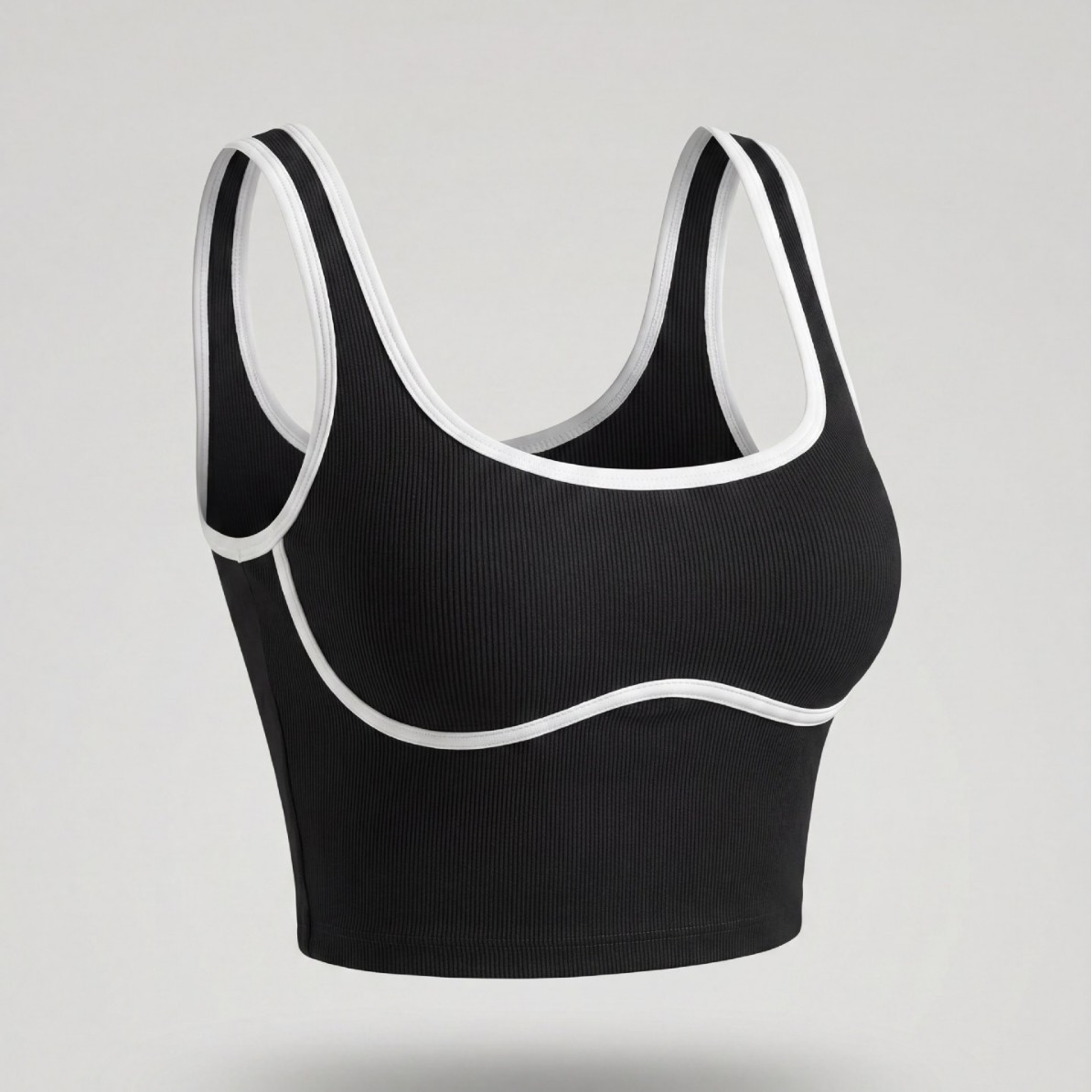 European and American Style Color-Blocking Sports Vest for Women, Wireless Beauty Back Yoga Vest Top, Slim Fit Running and Fitness Vest