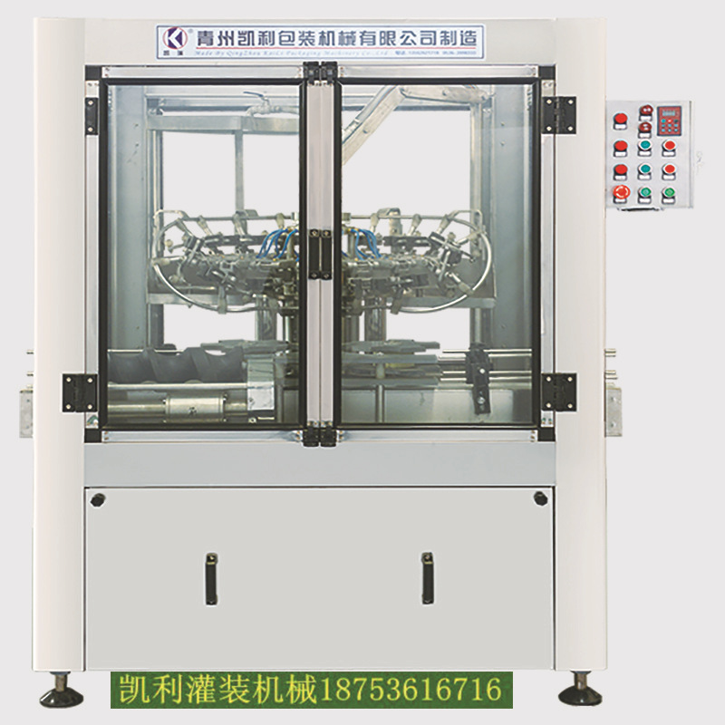 全自动翻转式冲瓶机 18头内冲外淋 灌装生产线配套洗瓶设备