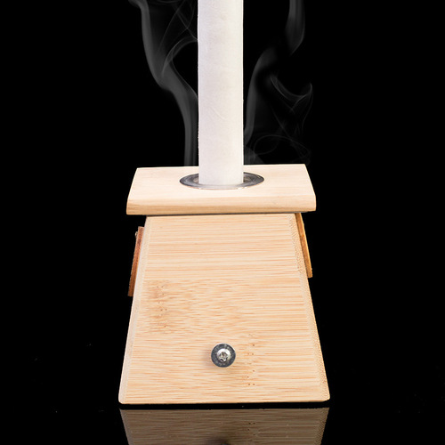 Wholesale bamboo moxibustion box, warm moxibustion device, wooden single hole, double hole, three, four, and six holes, moxa stick smoker box, home portable moxibustion